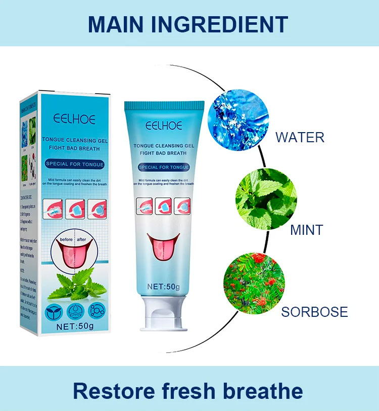 Healthy Oral Hygiene Brush & Tongue Cleansing Gel