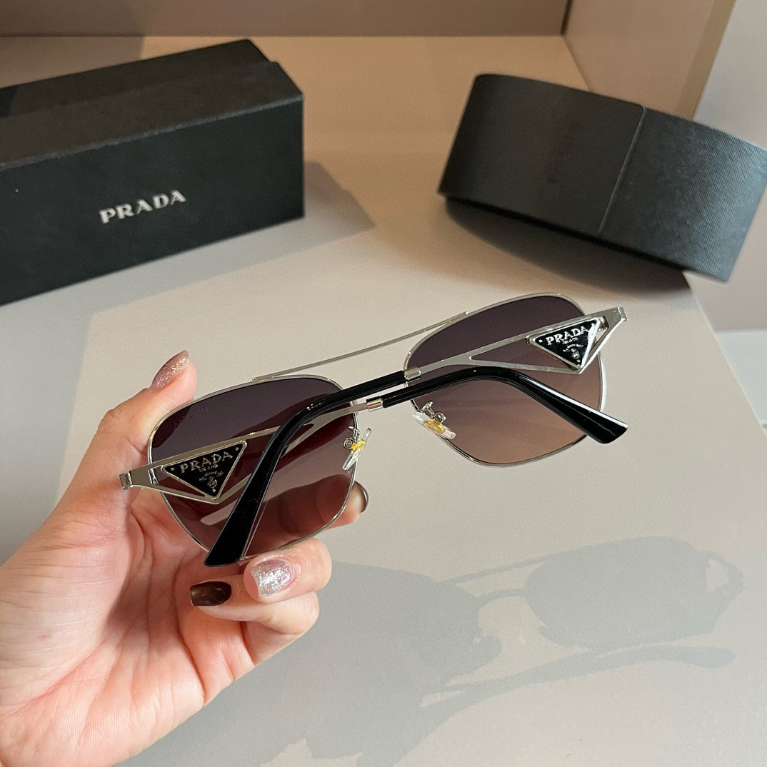 Prada round frame sunglasses