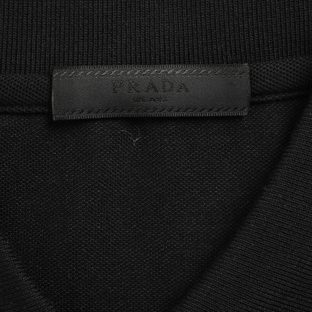 Prada 24ss Basic Triangle Logo Polo Short Sleeve