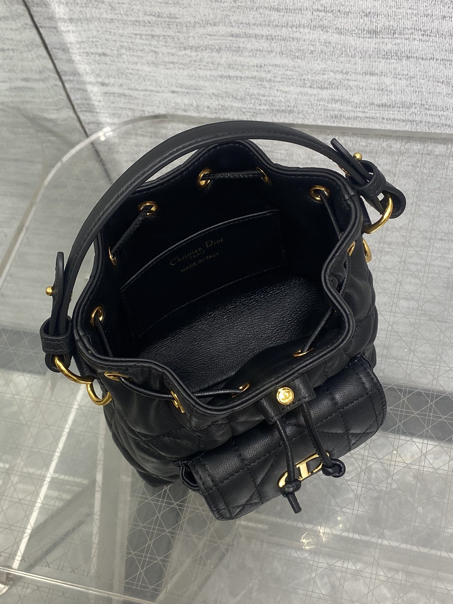 Dior micro Caro bucket bag