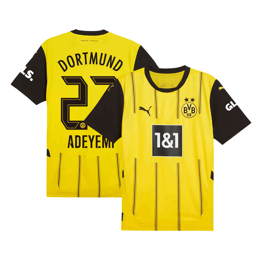 Borussia Dortmund Jersey Custom ADEYEMI #27 Home Soccer Jersey 2024/25