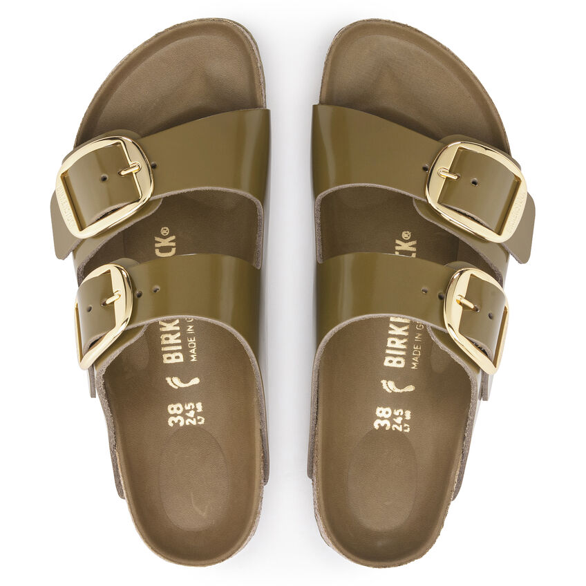 Arizona Big Buckle Natural Leather Patent B-83965