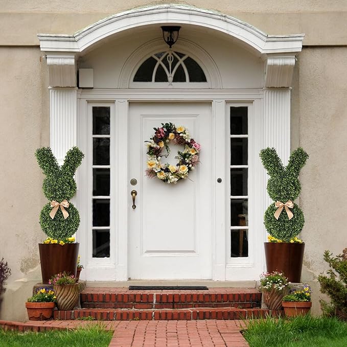 🔥Last day 49% OFF - 🐇Outdoor Artificial Turf Bunny-Shaped Topiary Tree(FREE SHIPPING)