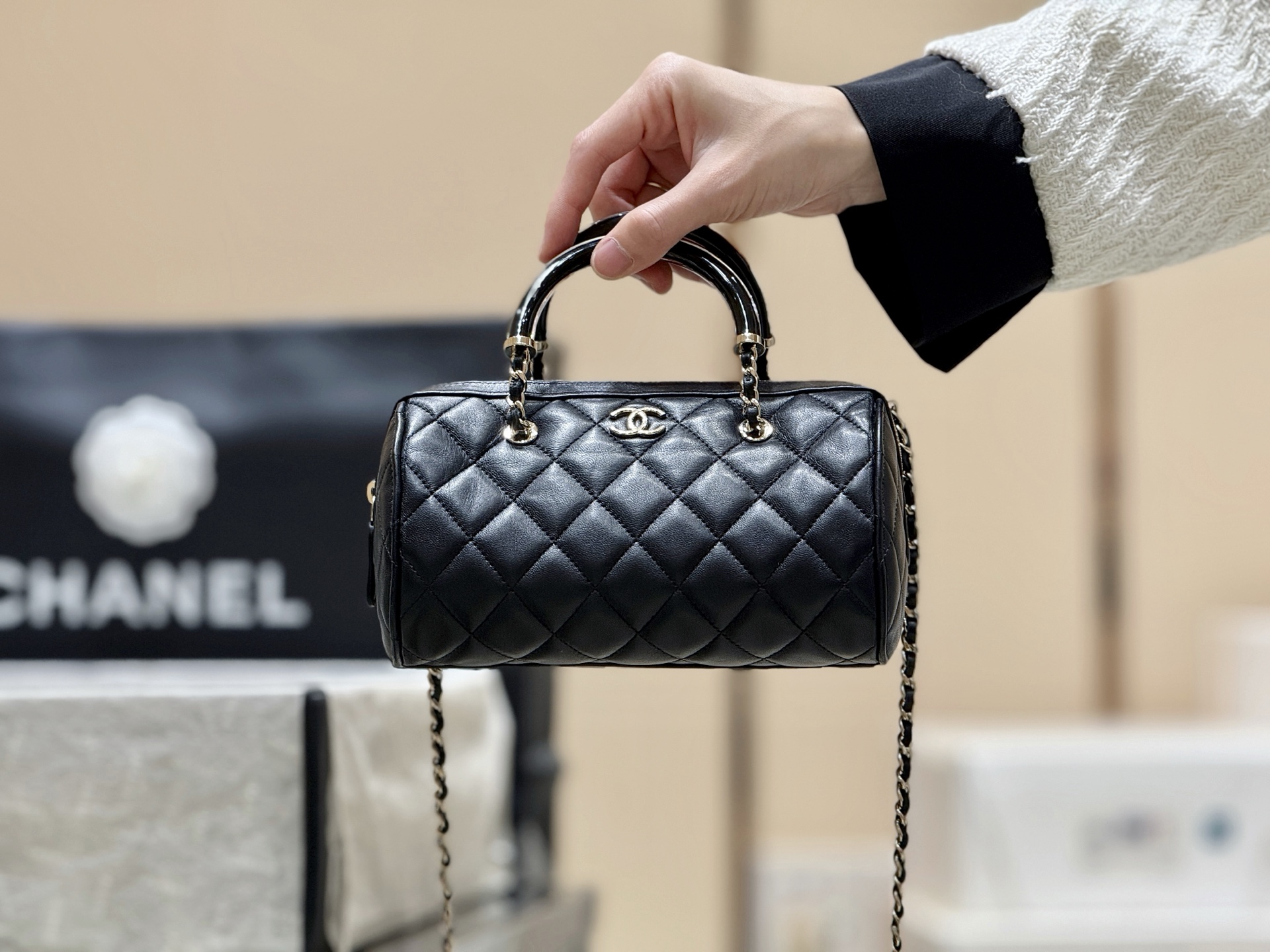 Chanel 25C Early Spring Collection mini Boston bag AP4411 00148
