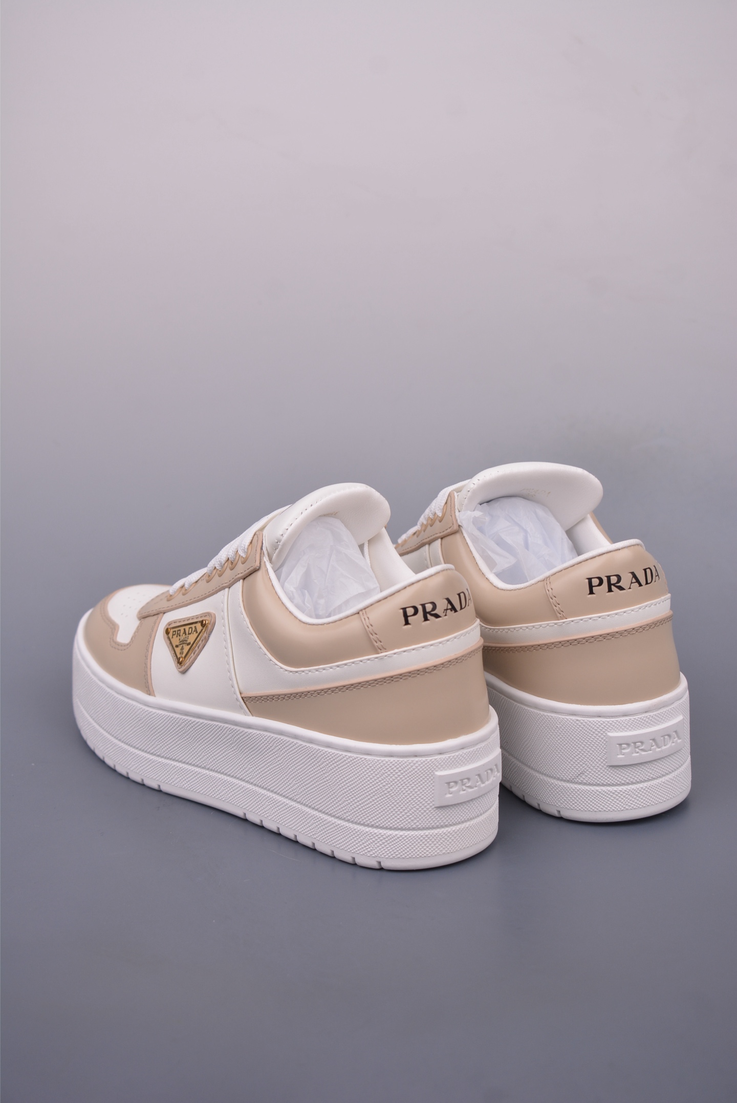 Prada Downtown Bold series thick-soled casual shoes apricot 1E792M_3LPG_F0P09_F_050