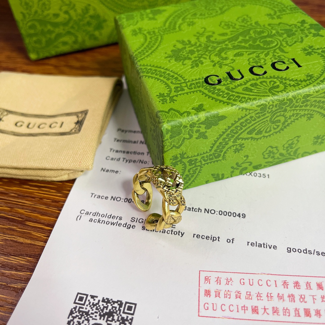 GUCCI GG chain ring