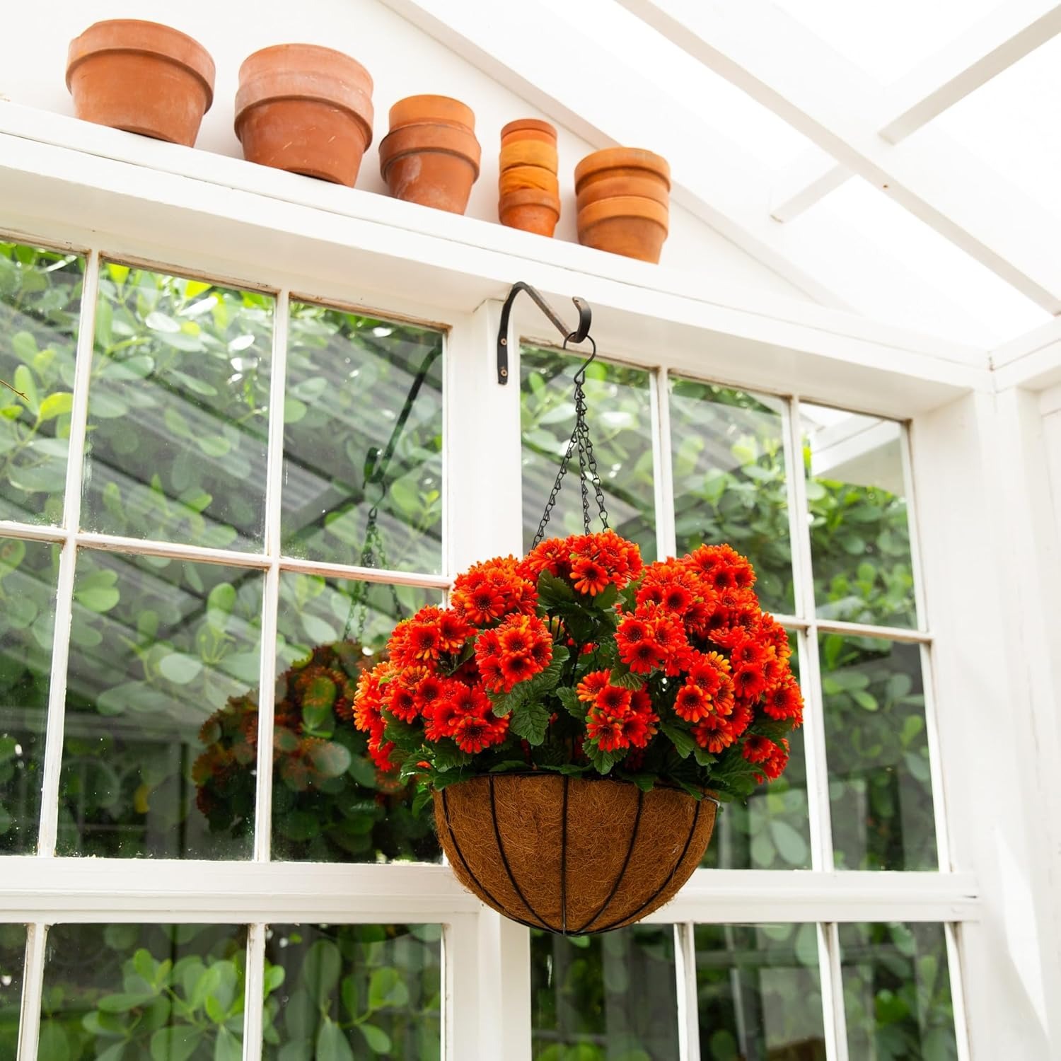 💥Last Day 49% OFF💥UV Resistant Artificial Chrysanthemum Hanging Basket