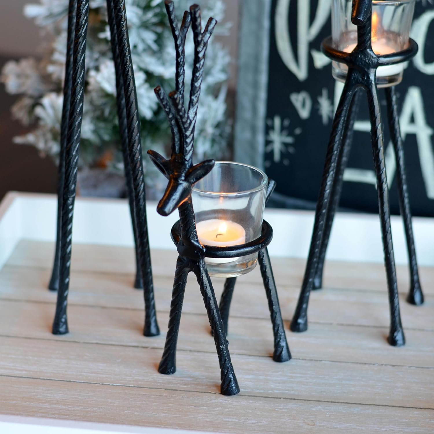 On Sale🔥Reindeer Tea Light Holders