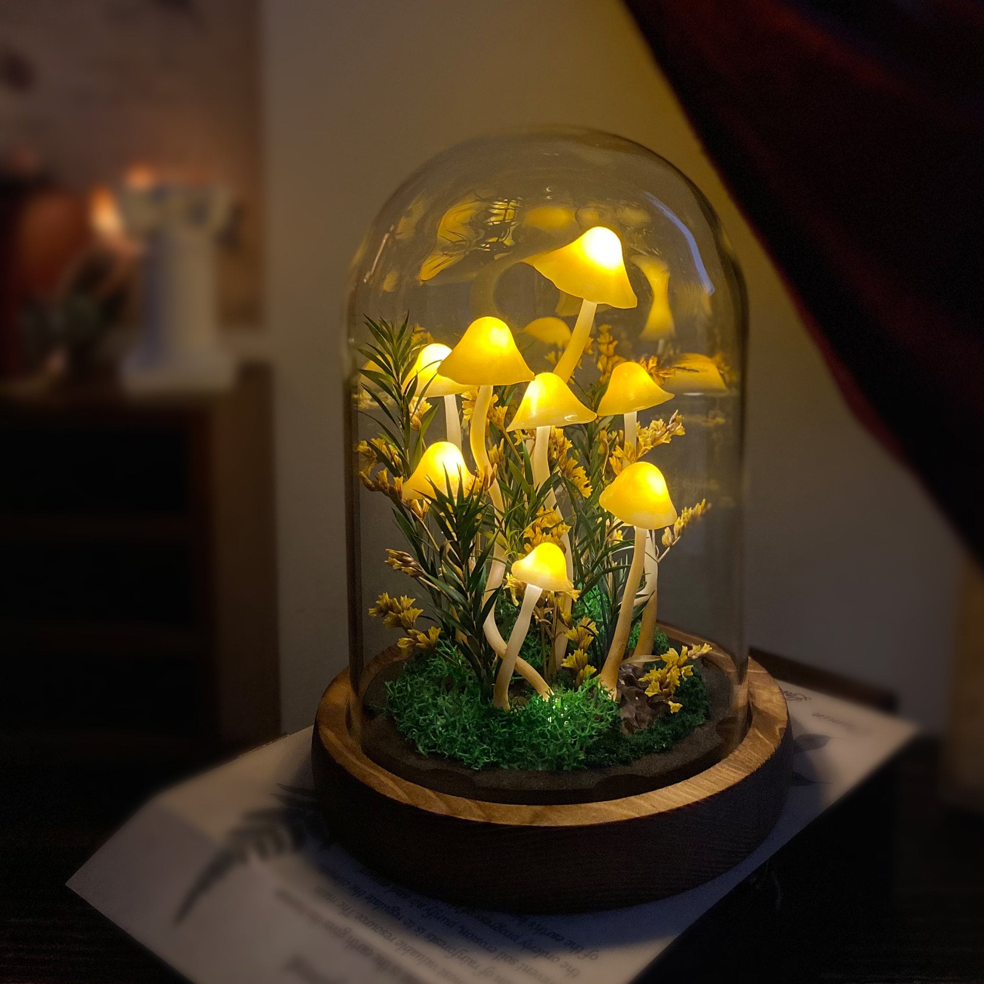 🔥HOT SALE 50% OFF🔥Handmade Enchanted Mushroom Forest Night Light
