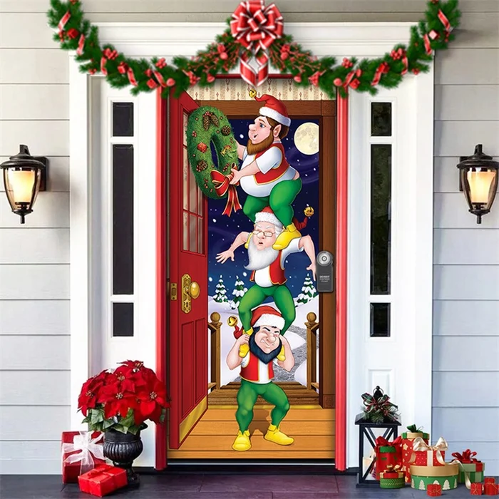 🎄Last Day Sale 70% OFF - Christmas 2023 Front Door Decoration🎅