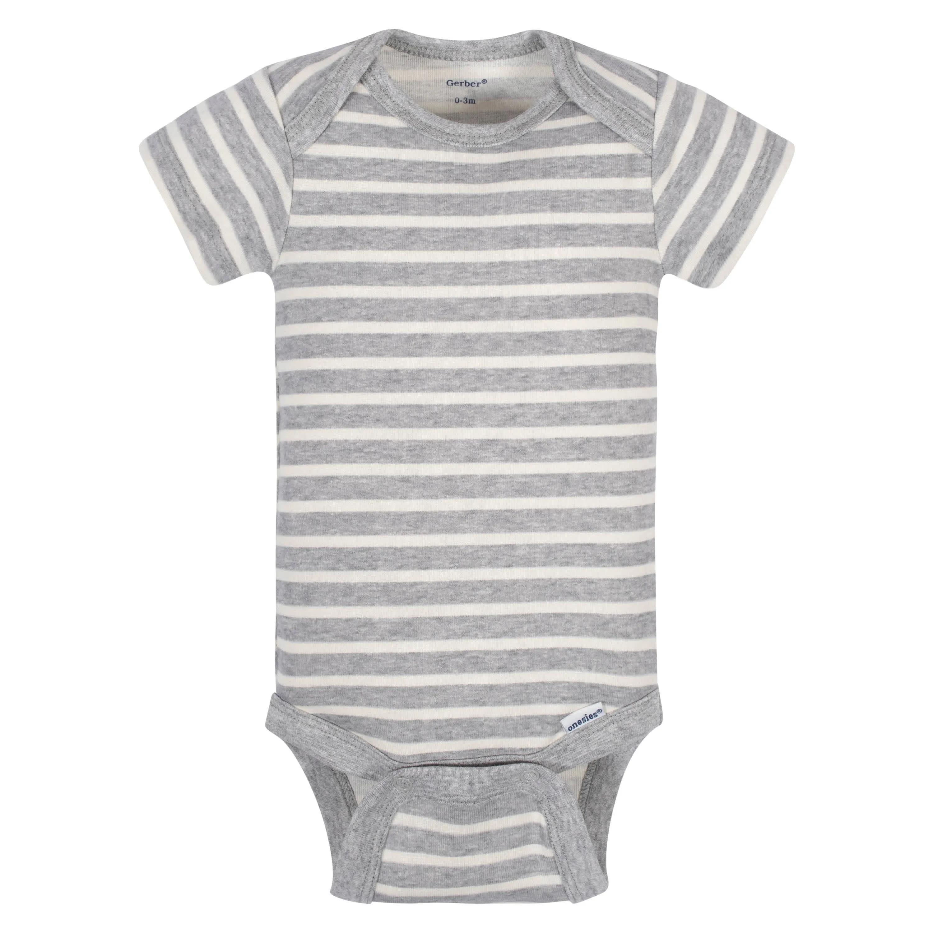 5-Pack Baby Boys Comfy Stretch Badger Short Sleeve Onesies Bodysuits