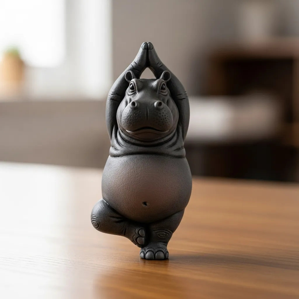 🦛✨Clumsy Yoga Master Hippo