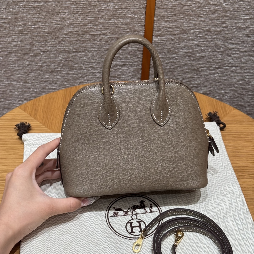 Hermès Mini Bolide 18Etoupe Handbag (Handmade to Order)