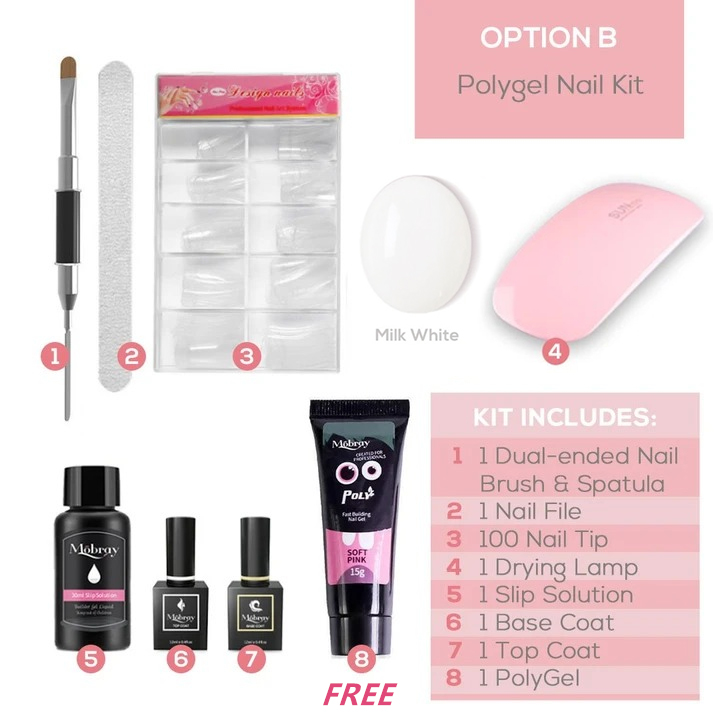 Mobray™ Easy PolyGel Nail Lengthening Kits