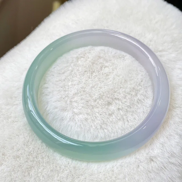 Natural Ice Green Jade Bracelet Charm Jadeite Round Bangles For Women Fine Jewelry Accessories Holiday Gifts Free Shipping
