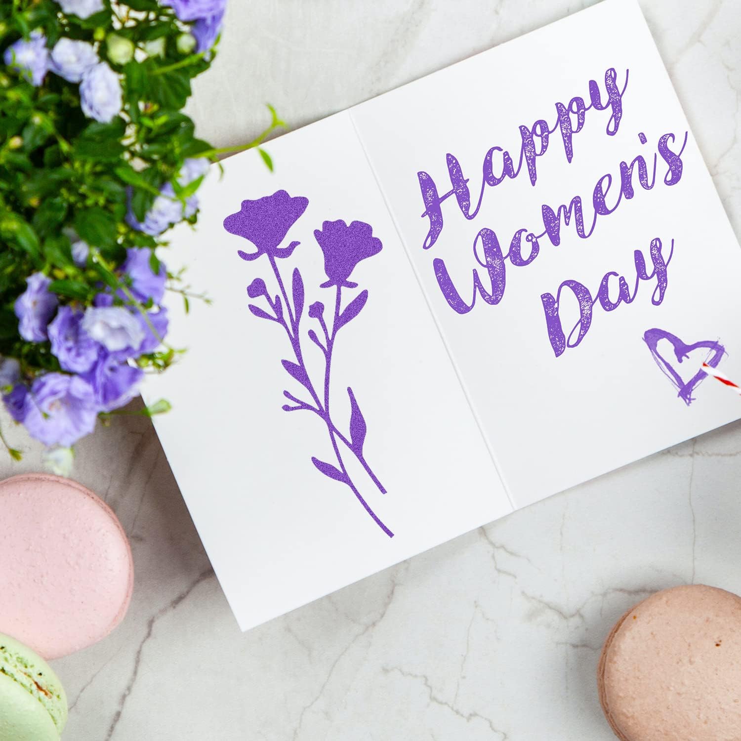 🎅2024 Christmas Promos🔥Reusable Botanical Flower Stencils