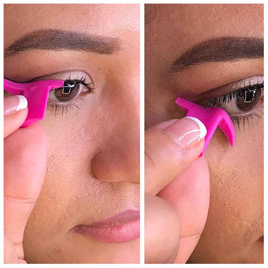 2 Pcs Silicon Winged Eyeliner Stamp for Eye Makeup