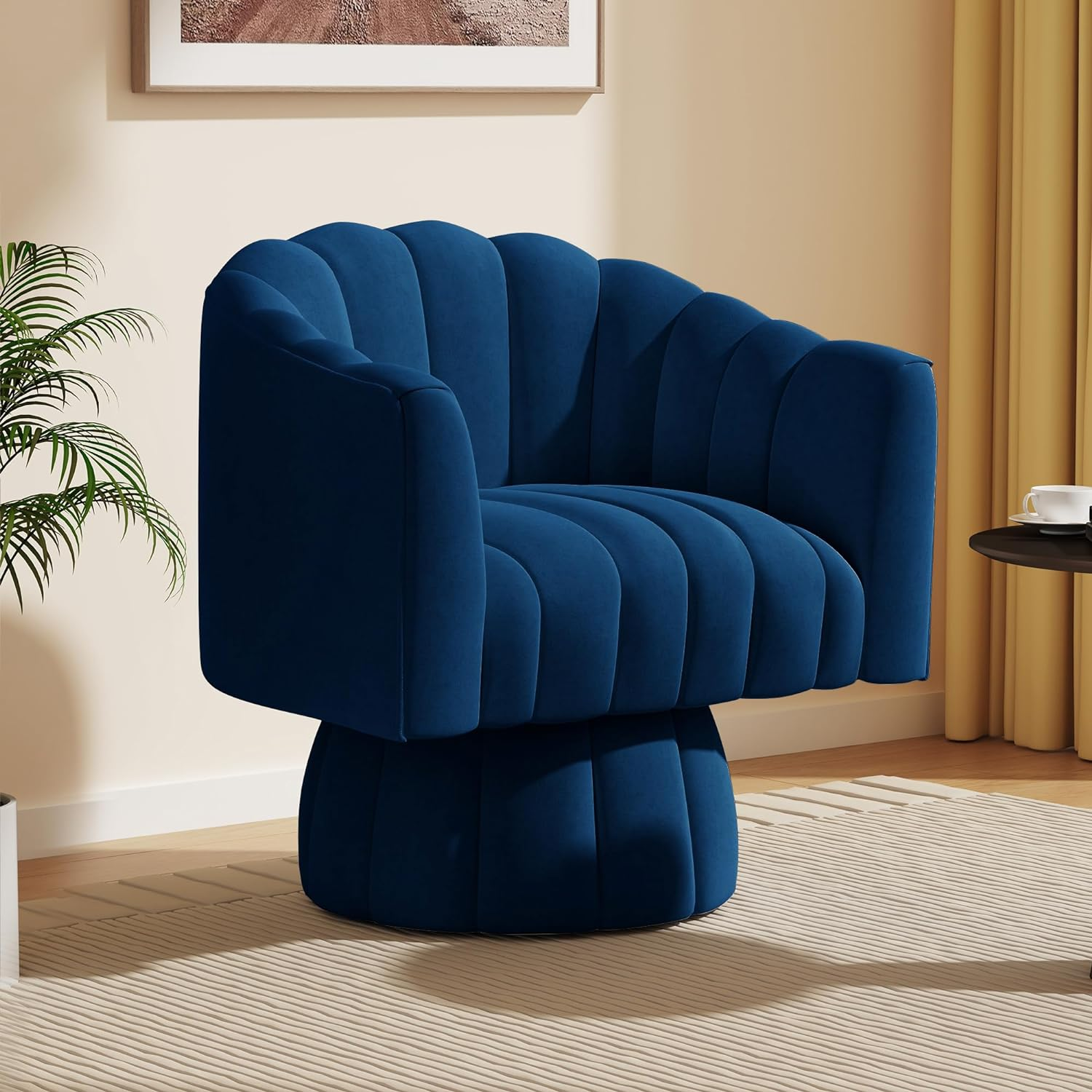 360 Degree Swivel Cuddle Barrel Accent Sofa Chairs