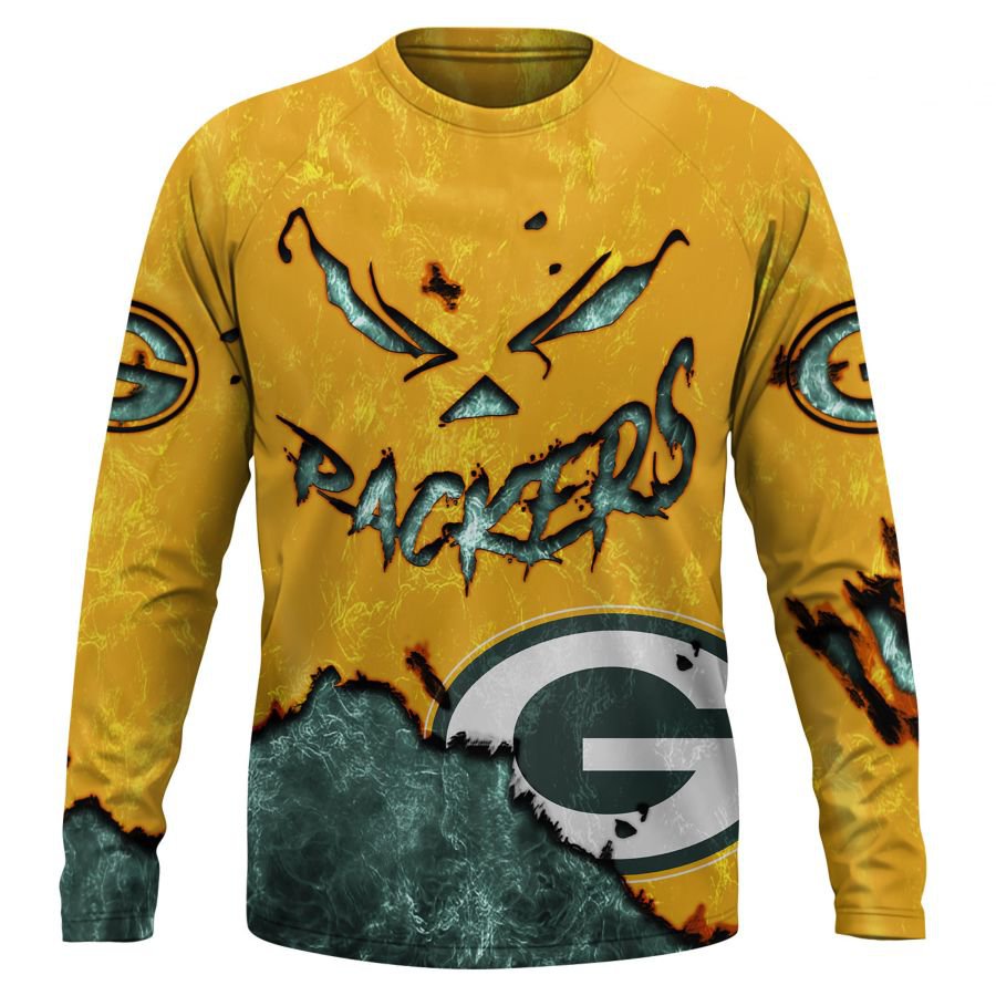 GREEN BAY PACKERS 3D HOODIE HALLOWEEN001
