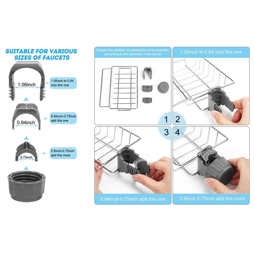 (Last Day Flash Sale-50% OFF) Kitchen Stainless Steel Faucet Rack--BUY 3 GET 2 FREE & FREE SHIPPING