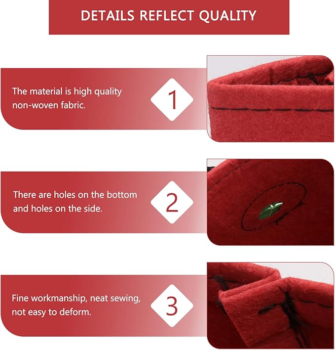 🌱🍓 12 Hole Non-Woven Hanging Grow Bag