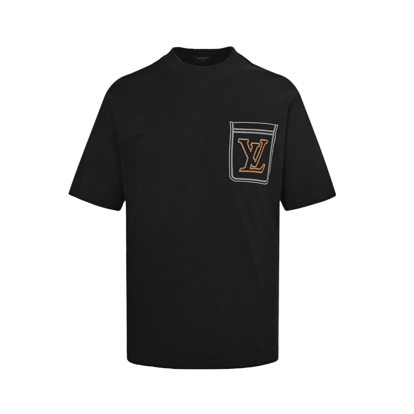 Louis Vuitton 25ss line faux pocket embroidered short sleeve