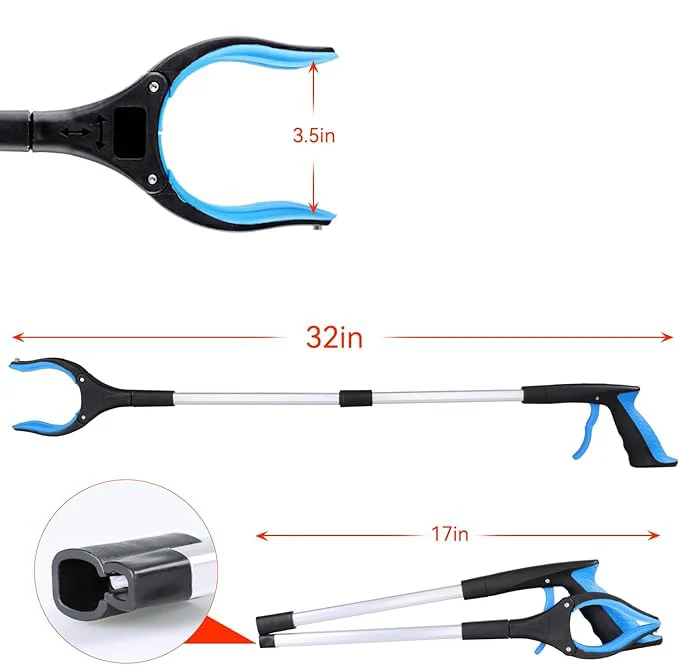 Foldable Grabber With 360° Swivel Clip