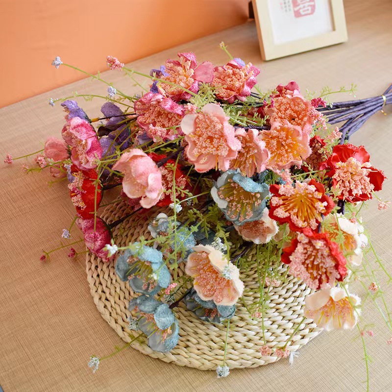 4 Pcs Light Luxury High-End Artificial Silk Azalea