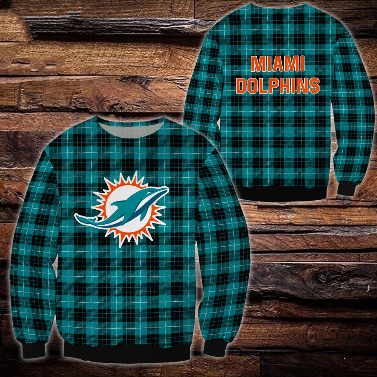MIAMI DOLPHINS 3D HOODIE SKULL114