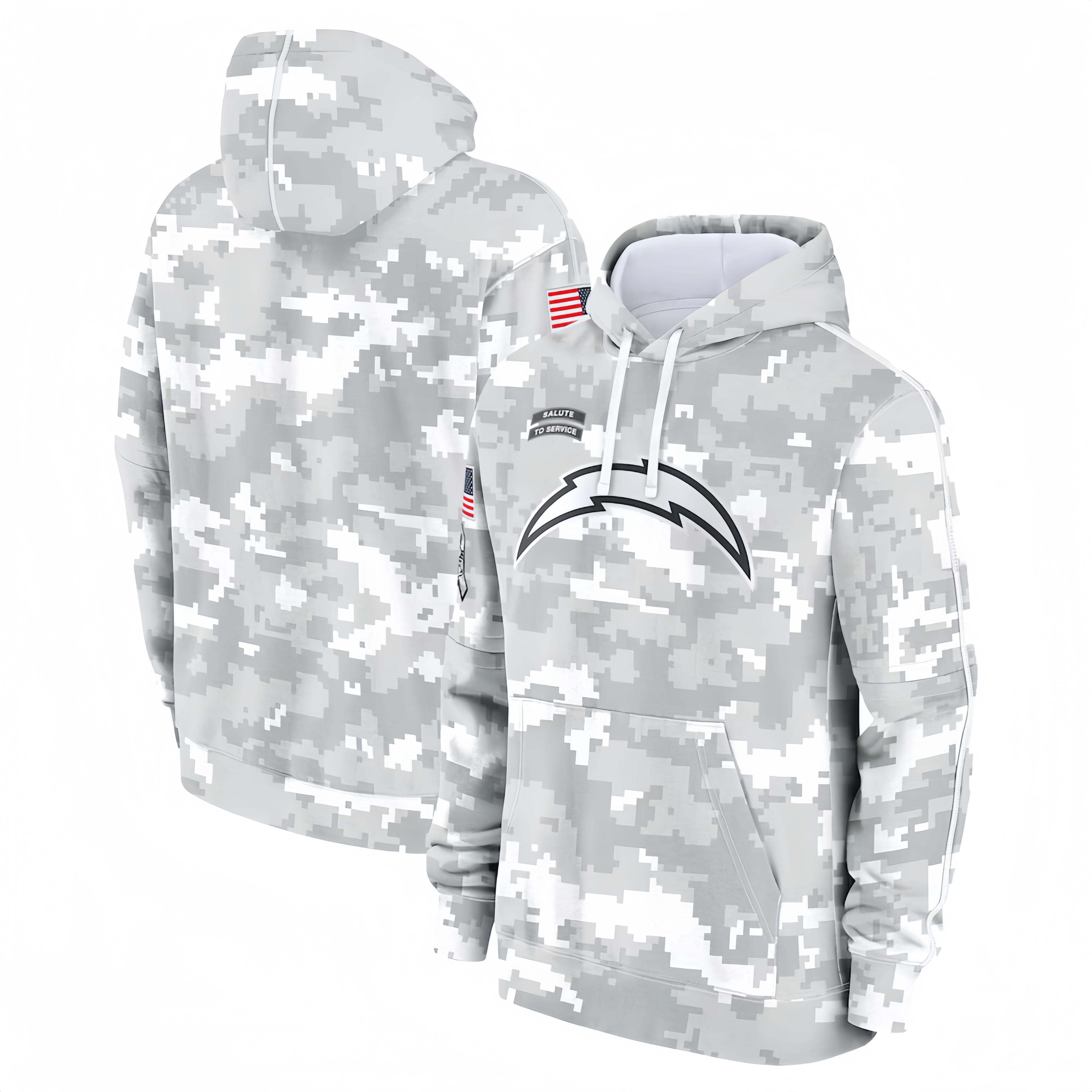 LOS ANGELES CHARGERS HEAVYWEIGHT HOODIE VETERAN01