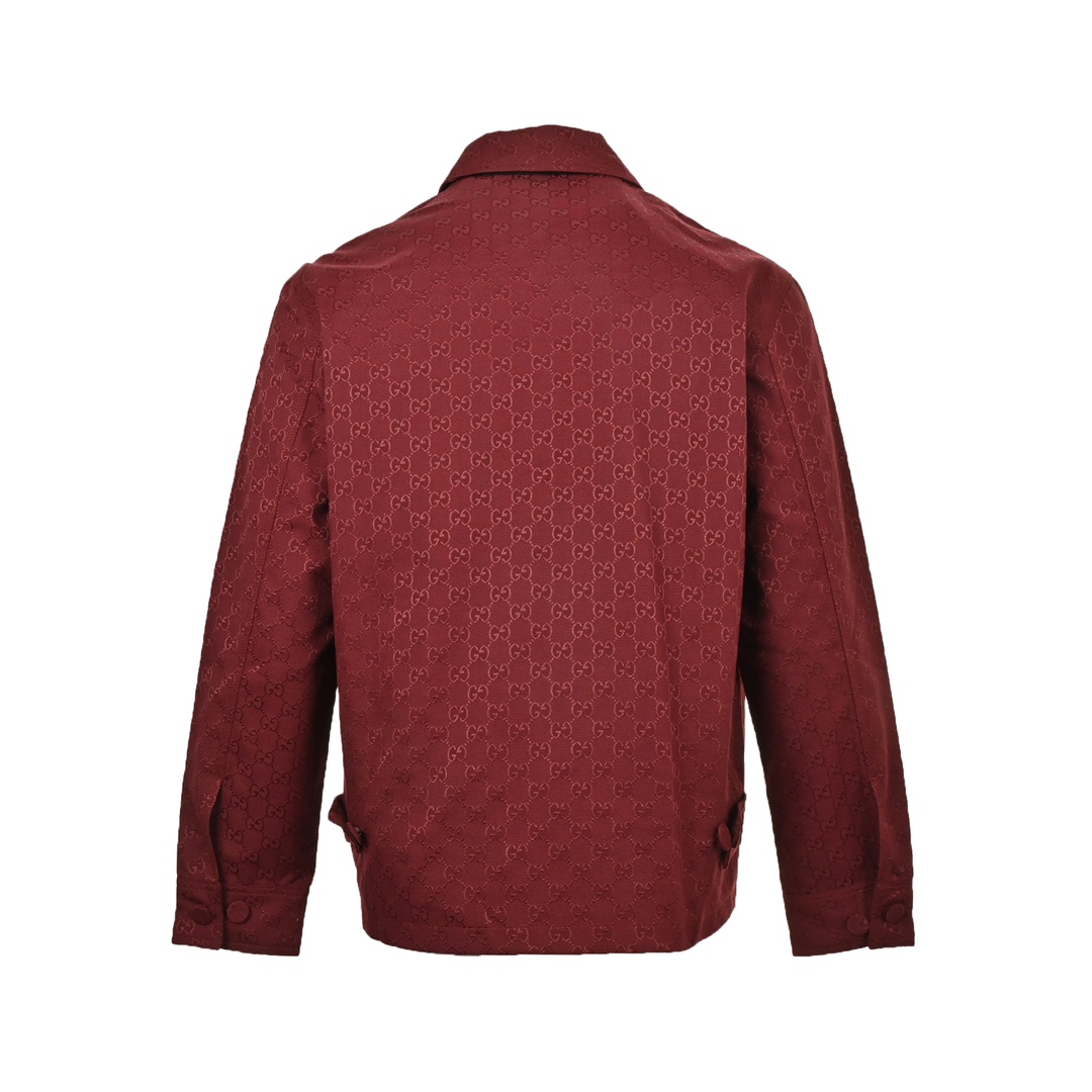 Gucci 24Fw Double G jacquard canvas shirt jacket suit