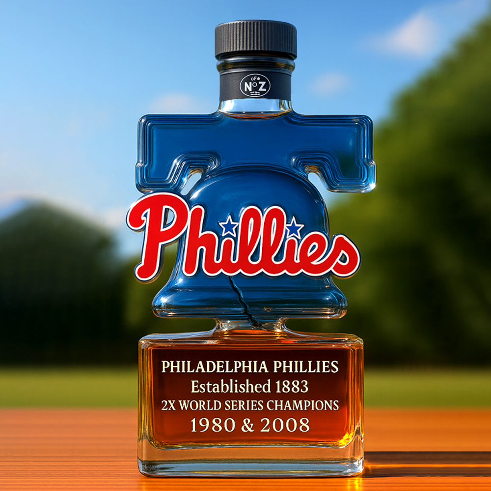 Philadelphia Phillies Whiskey Bottle