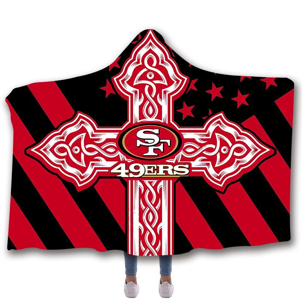 SAN FRANCISCO 49ERS CLASSIC 3D HOODED BLANKET