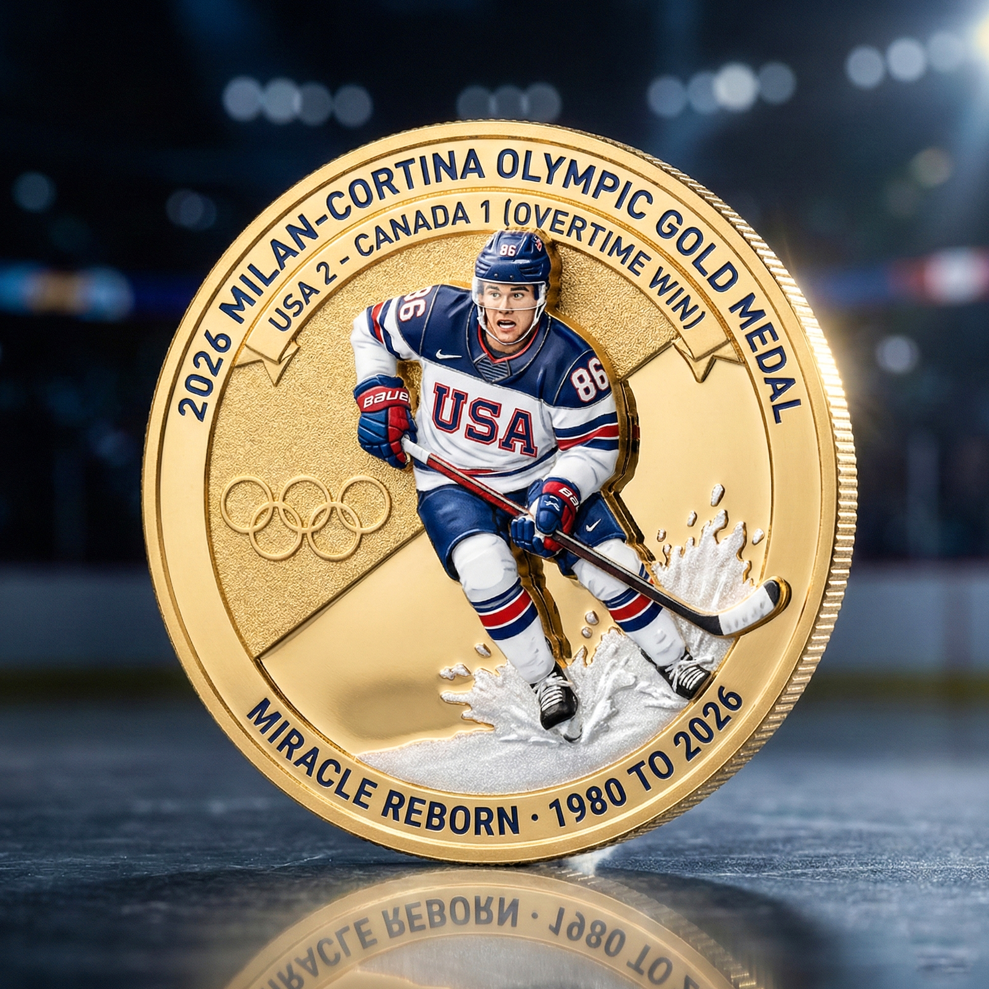 2026 Milano-Cortina Olympic Gold Medal Commemorative Coin