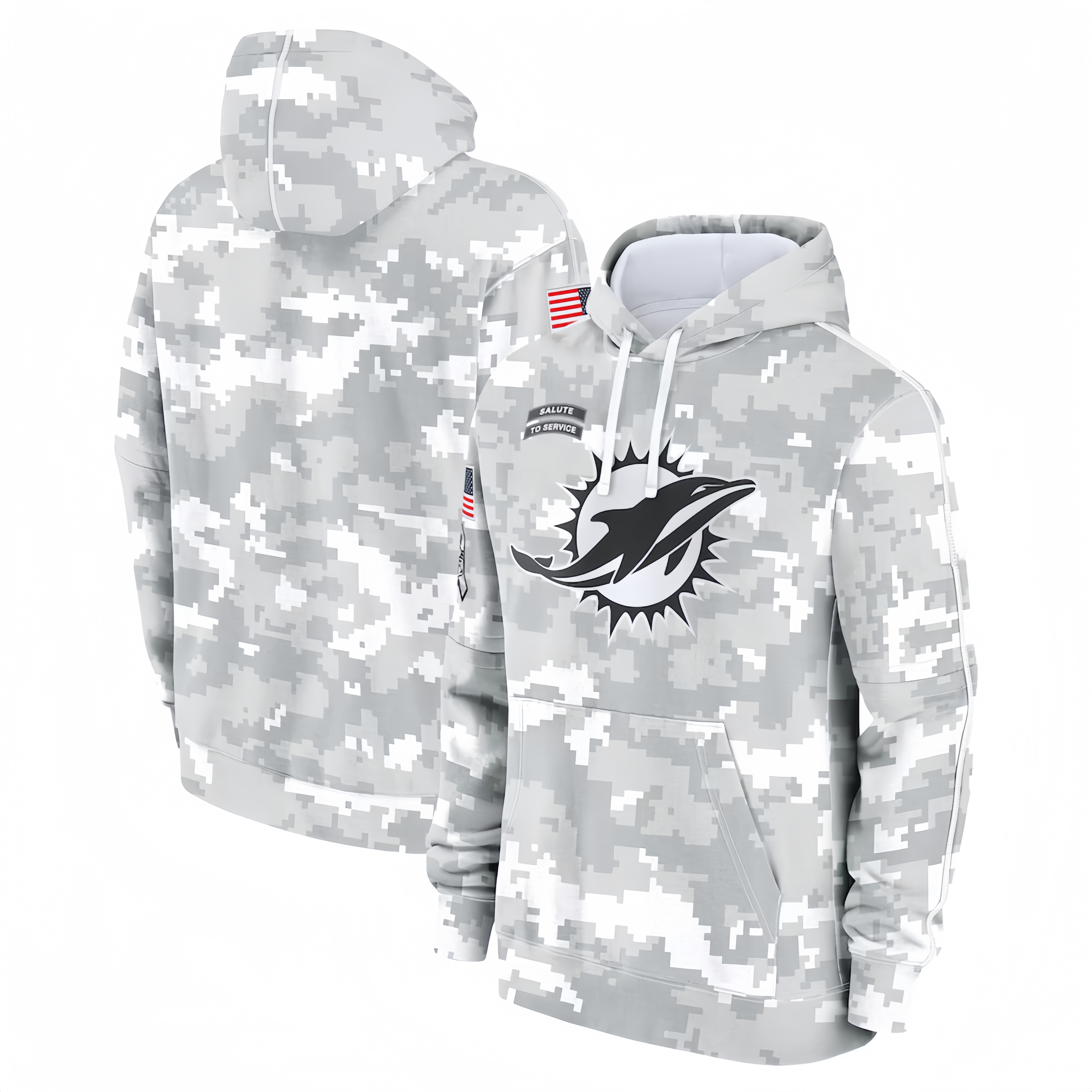MIAMI DOLPHINS HEAVYWEIGHT HOODIE VETERAN01