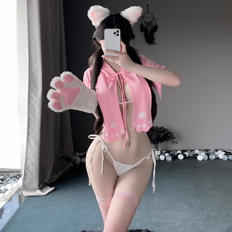 Cosplay Bunny Hollow Lingerie Set
