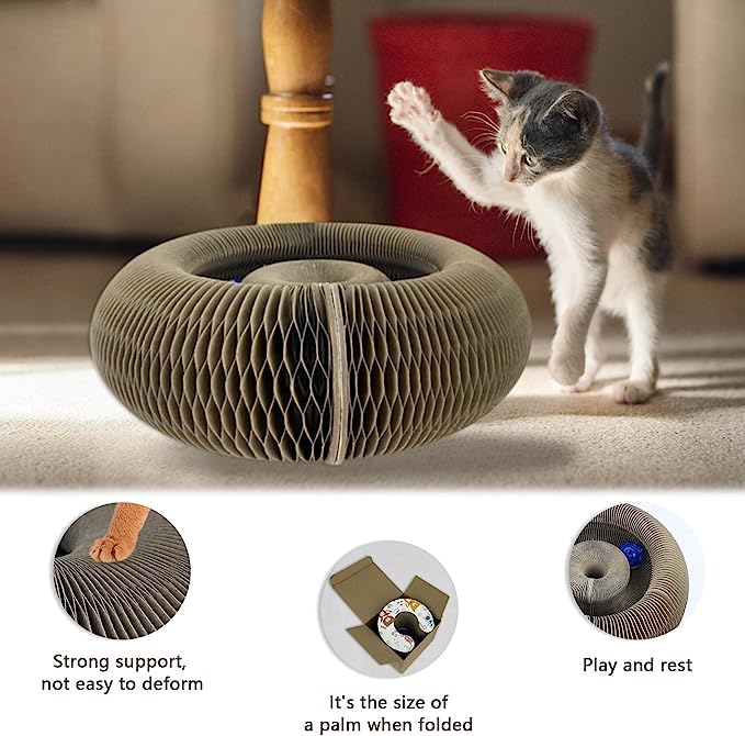 💥Last Day Promotion-[SAVE 50% OFF]--Magic Organ Cat Scratching Board--Comes with a toy bell ball--BUY 2 GET 10% OFF & FREE SHIPPING