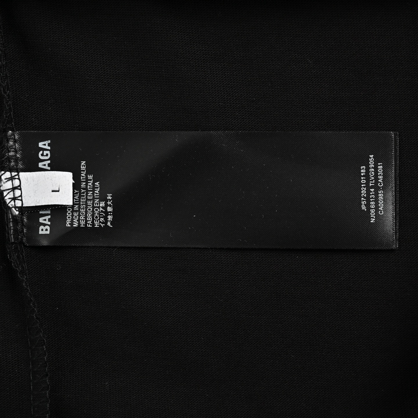Balenciaga 25ss front and back letter embroidered short sleeves