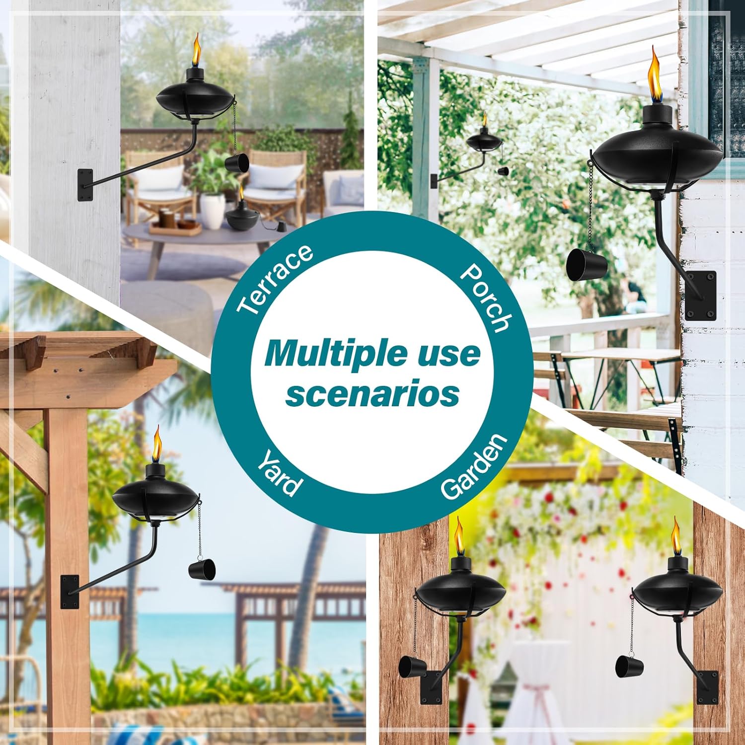 🔥ON SALE🔥Wall Mounted Citronella Torches - 2 pack