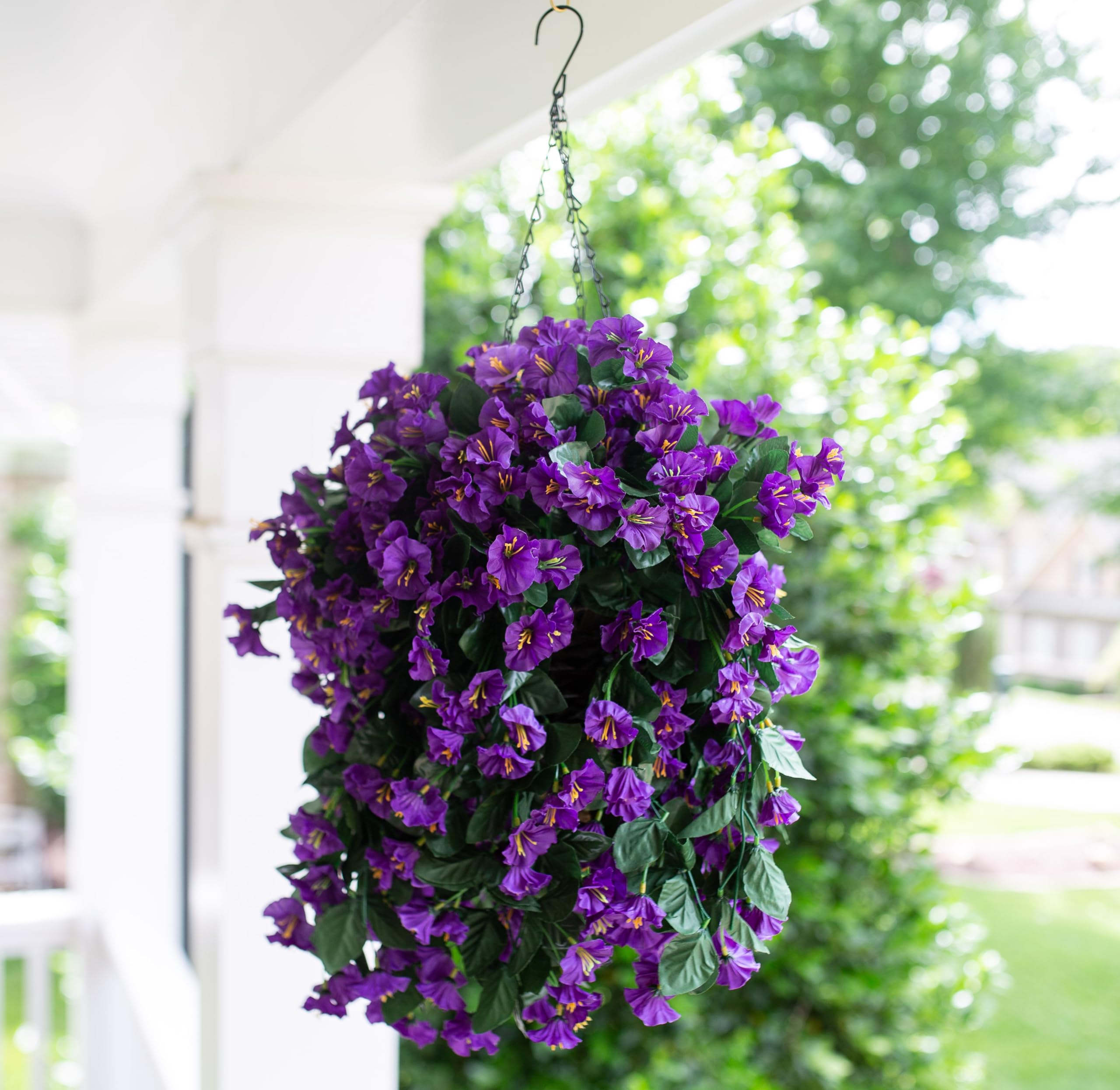 🔥ON SALE🔥Artificial Faux Hanging Flowers Plants Basket🏆Top #1 Sping Sale