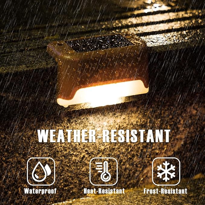 Solar Deck Lights, Automatically ON/OFF💡
