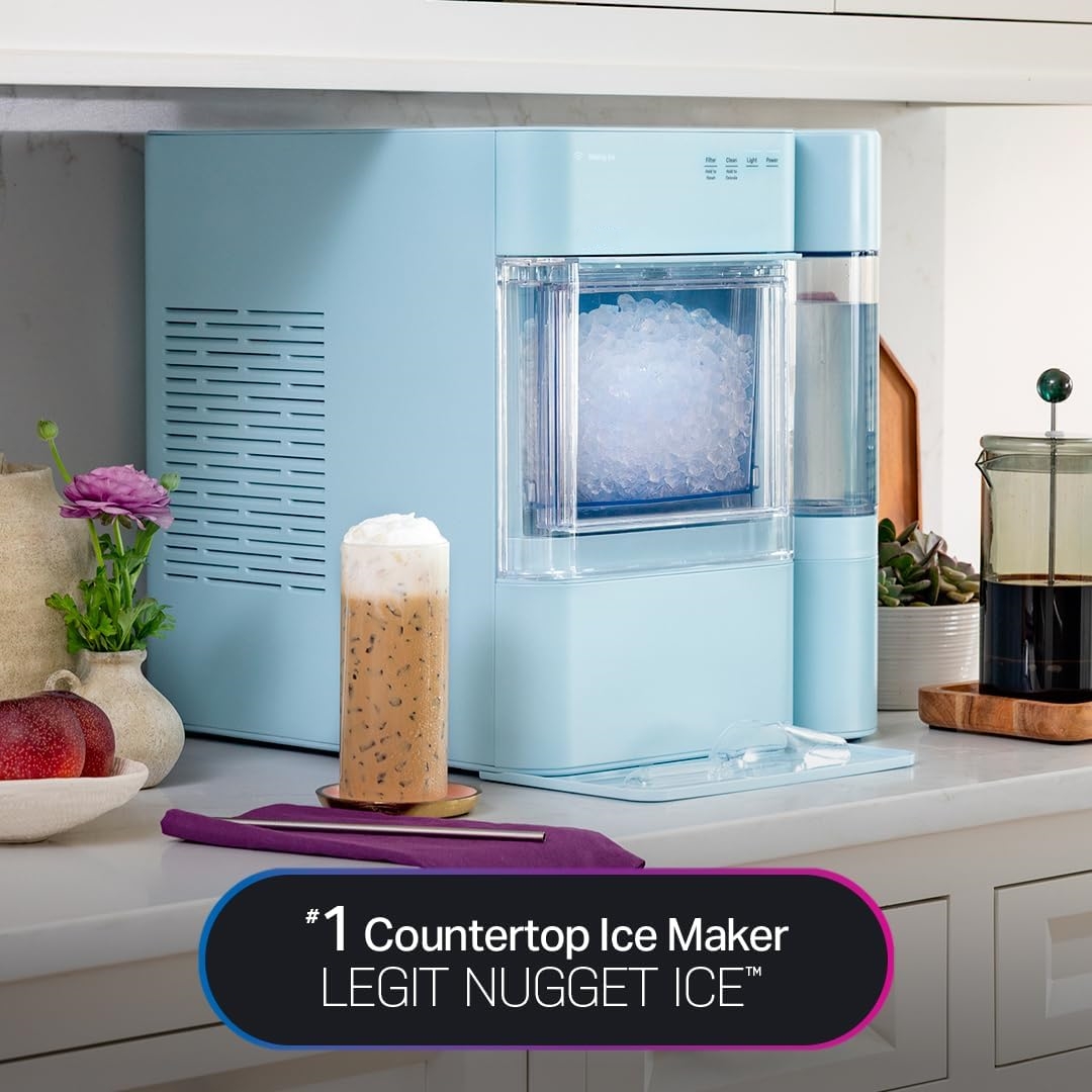 Nugget Ice Maker,38 lbs of chewable Pellet ice Daily, Wi-Fi Connected