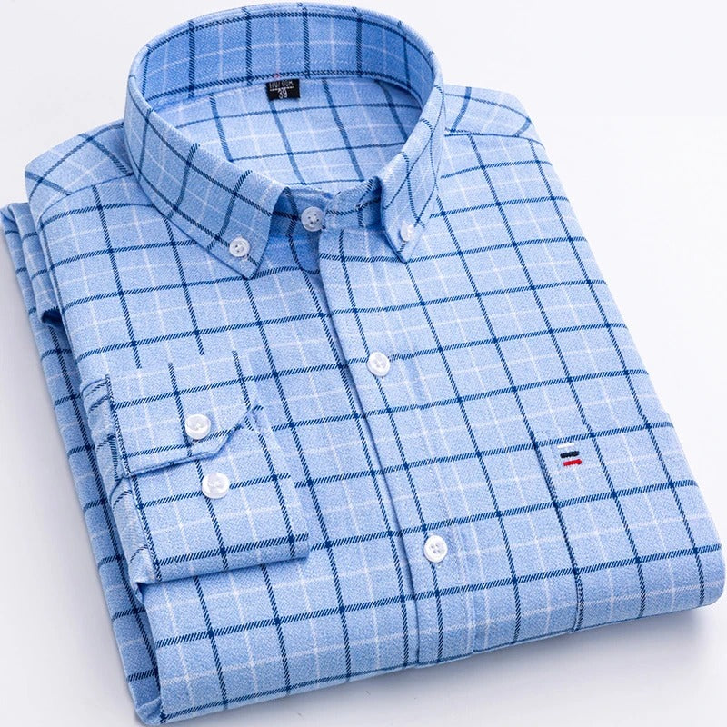 Everett Cotton Plaid Shirt