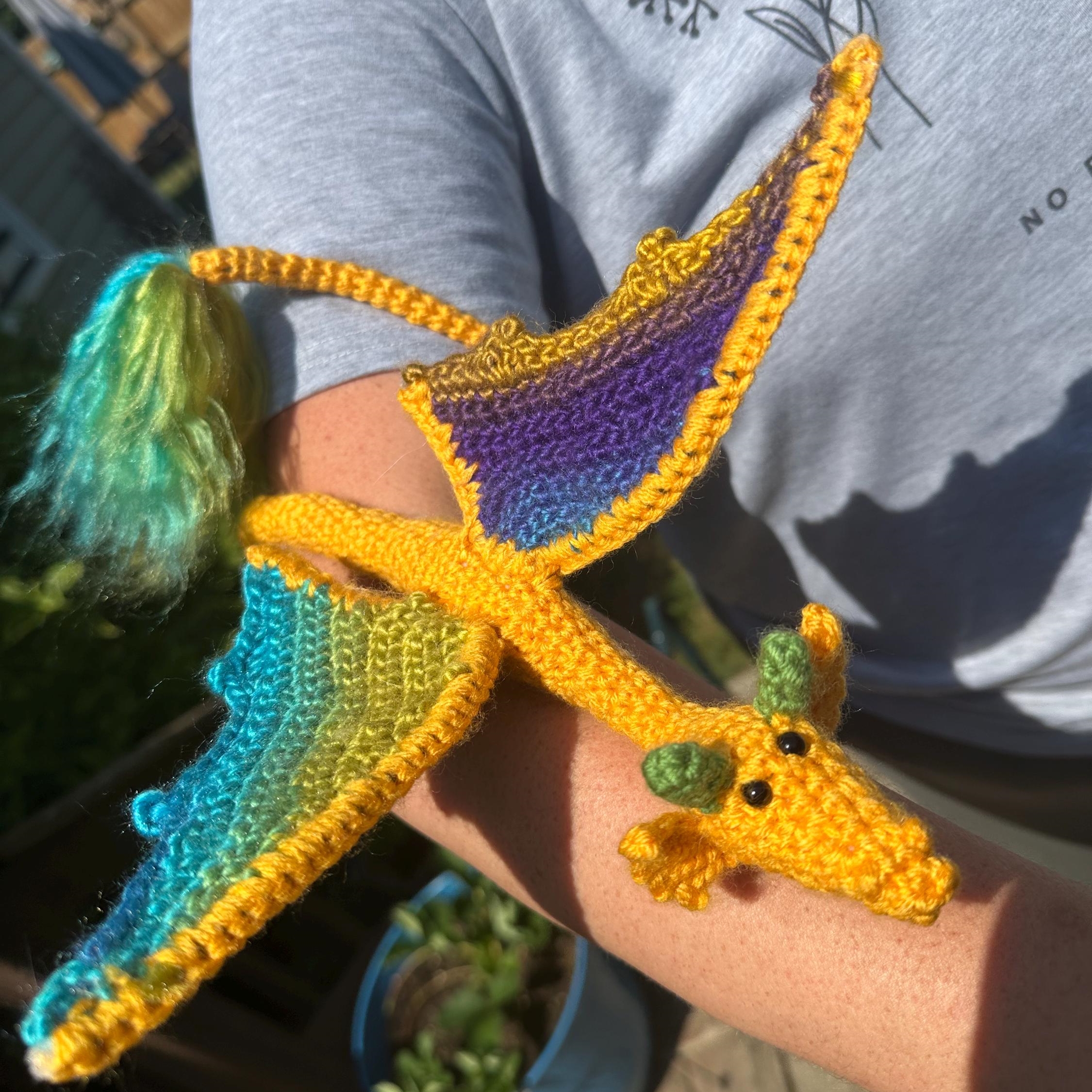 💗🎁 Mother's Day Gift 🐉 Crochet Wearable Wrap Dragon