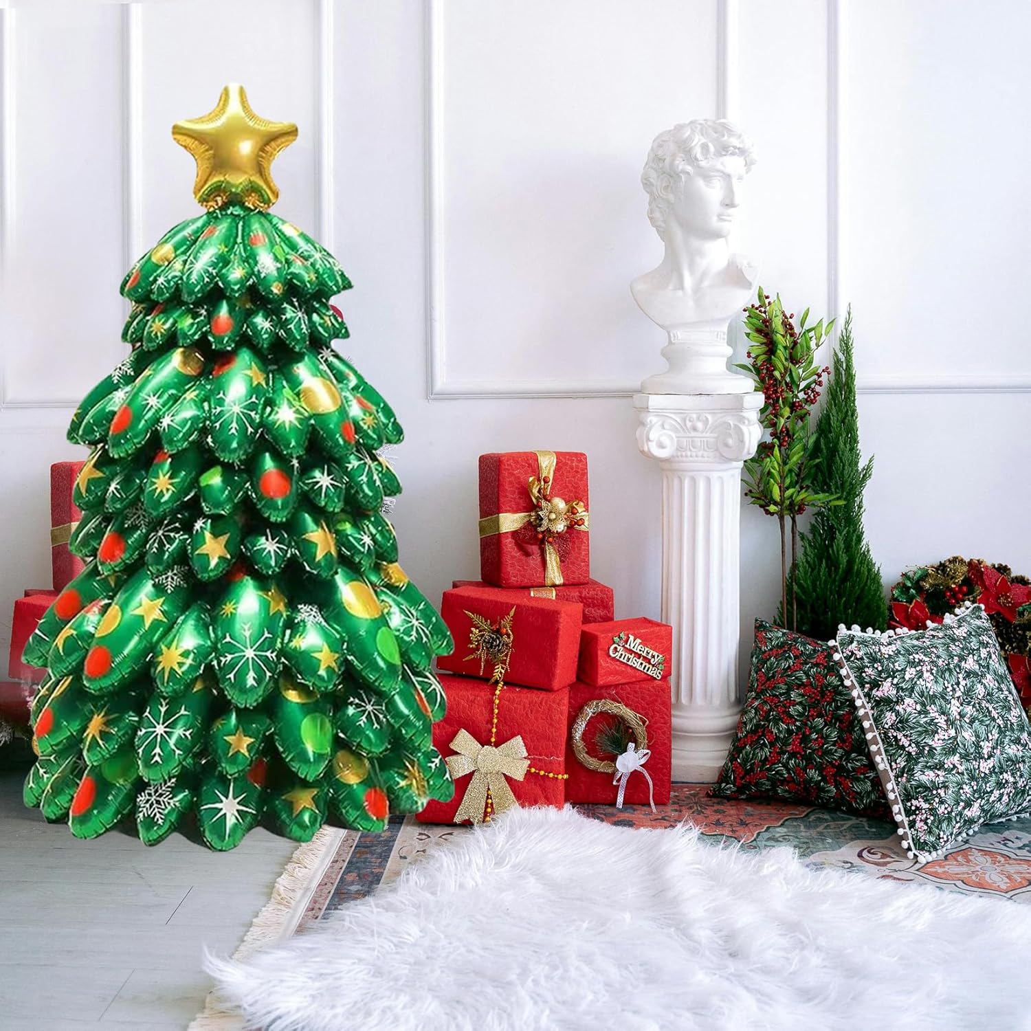 DIY Balloon Christmas Tree - Novelty Xmas Tree