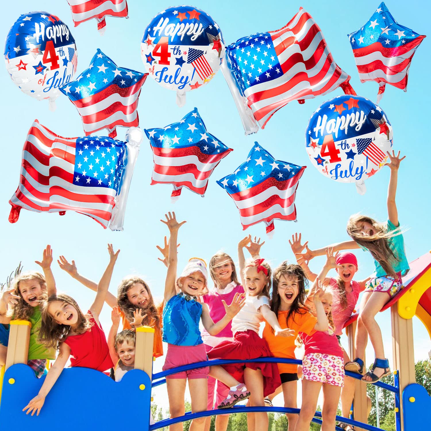 🔥Hot Sale🔥Independence day balloons 4th of July Balloon Party Decorations Supplies