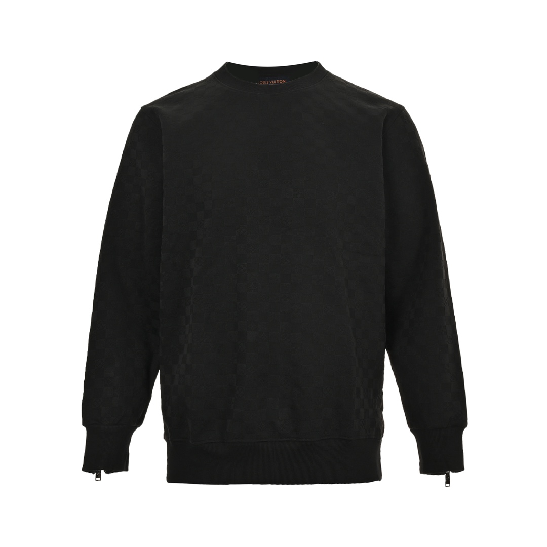 Louis Vuitton 24Fw Checkerboard Crew Neck Sweatshirt