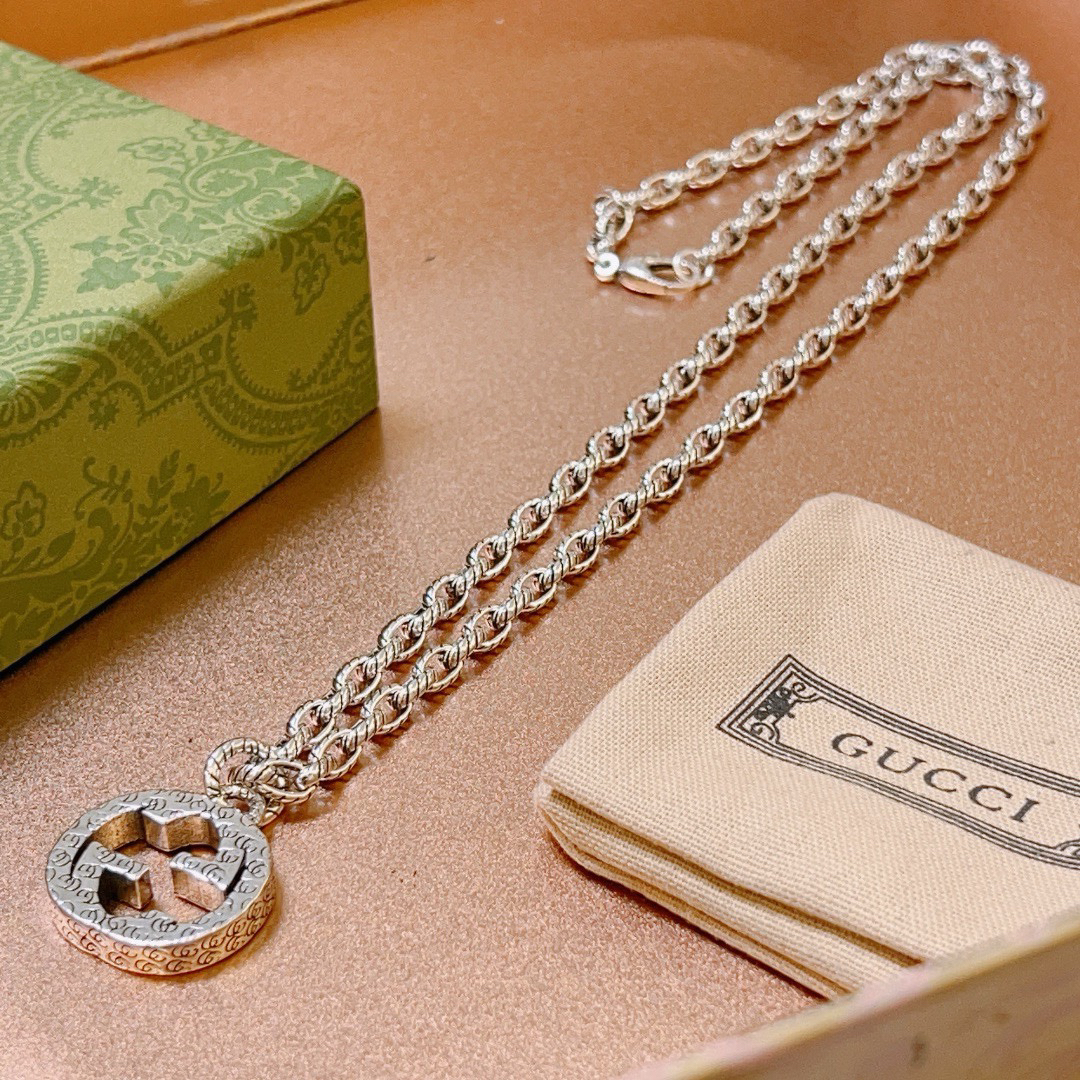 Gucci Anger Forest Series GG Hollow Chain Necklace