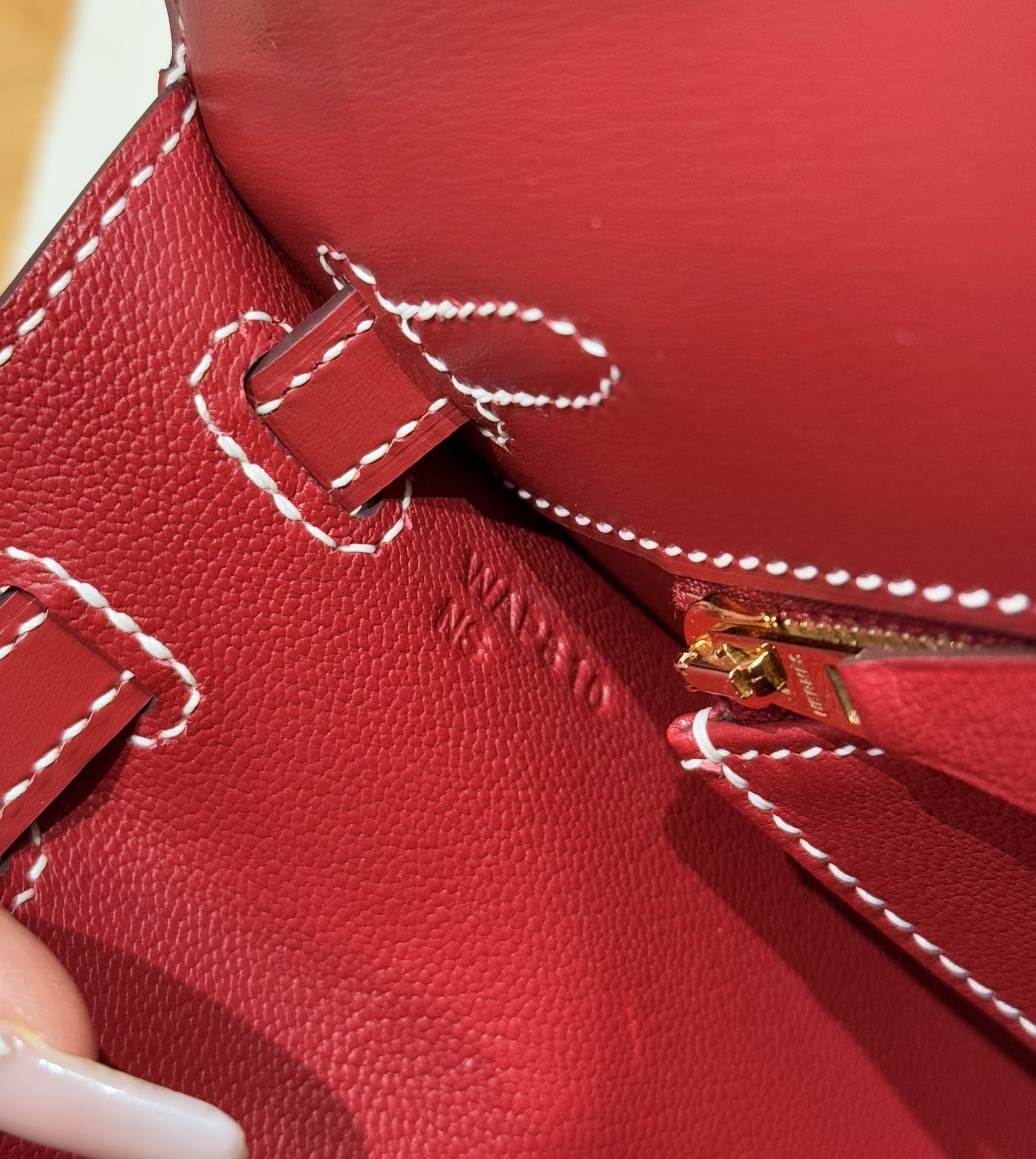 Hermès Kelly 5xRouge piment Handbag (Handmade to order)