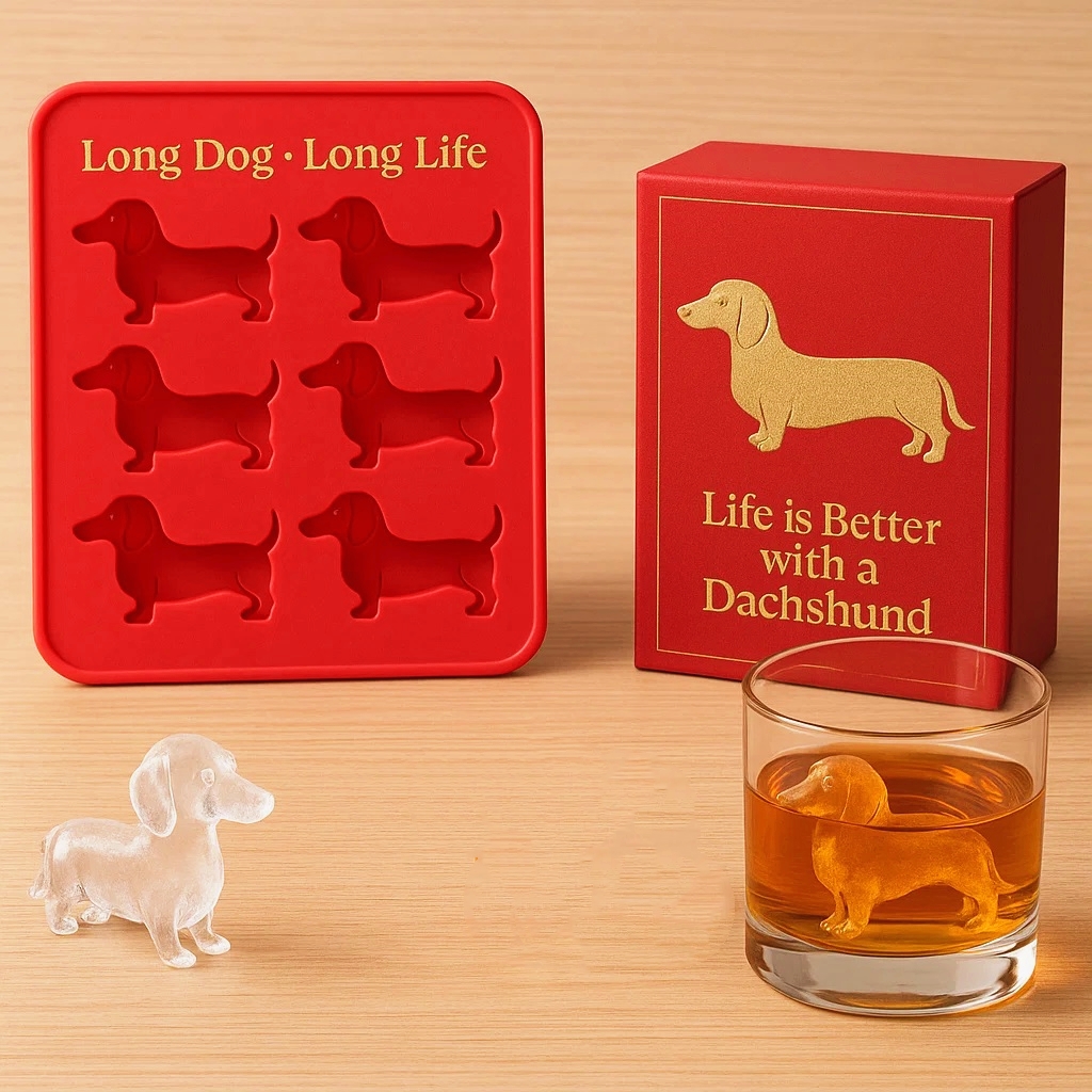 Dachshund ice cube mold